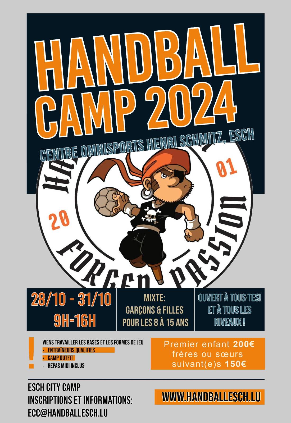 Rejoignez le Camp de Handball 2024