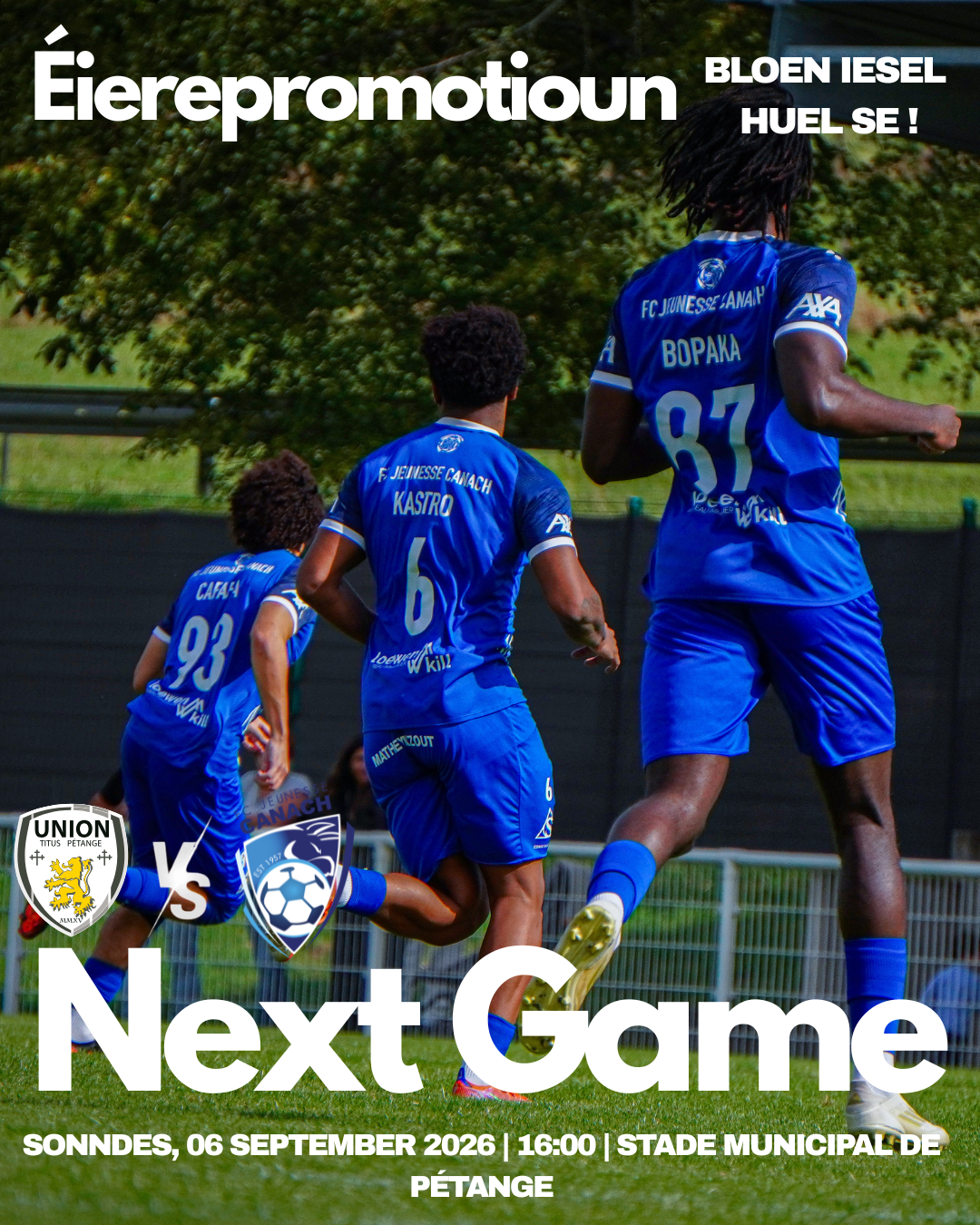 Next Game! Union Titus Pétange