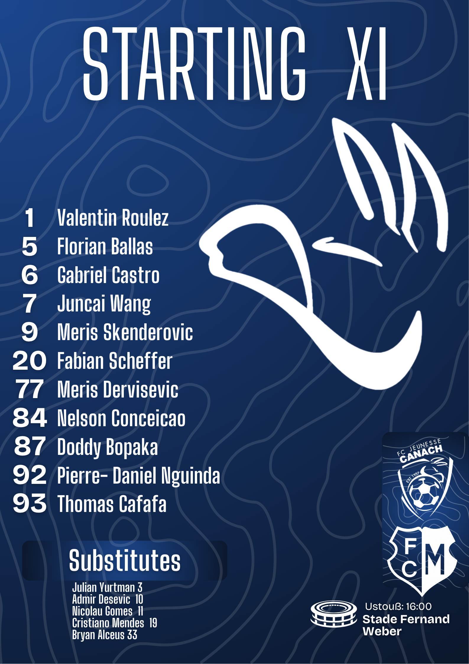 Lineup - Matchday 3