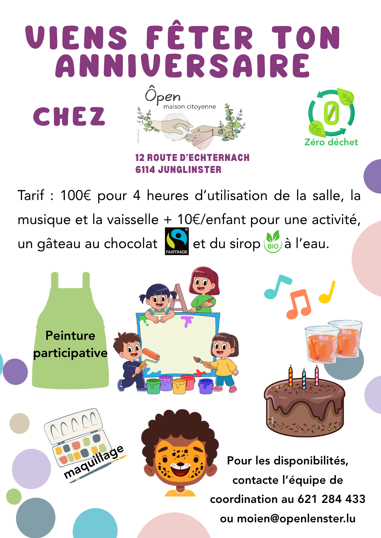 Fête ton anniversaire chez Ôpen