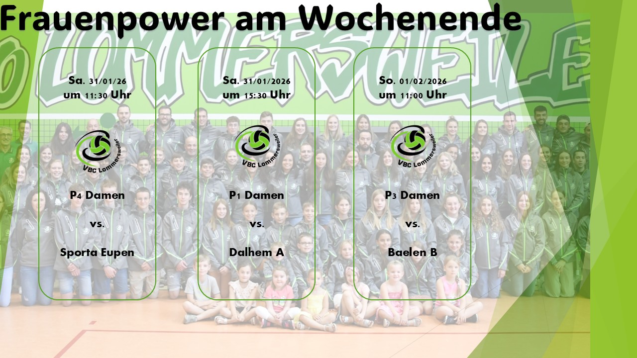 🔜 Damen-Volleyball in Lommersweiler 💚🤍