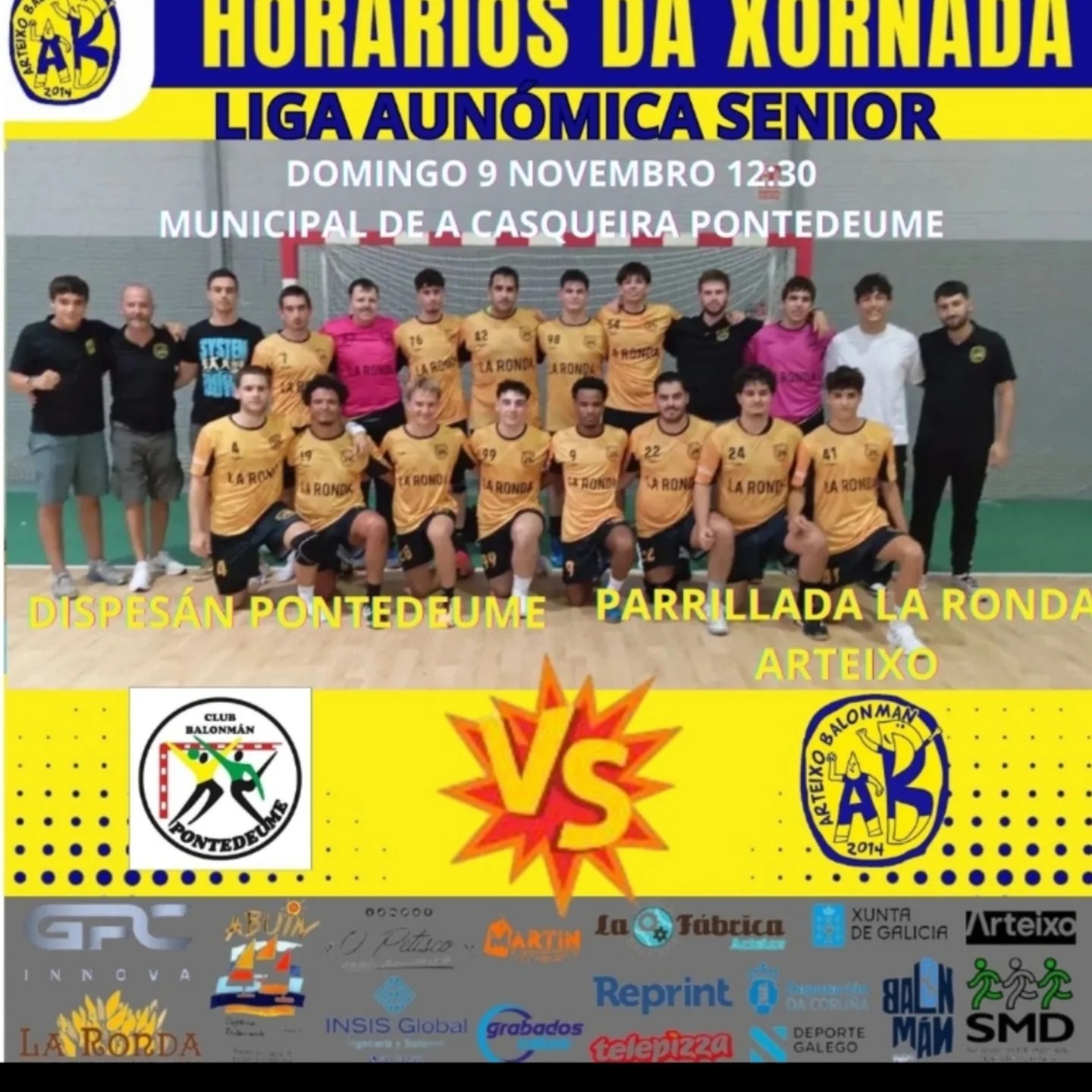 HORARIOS DA XORNADA 08 E 09/11/2025