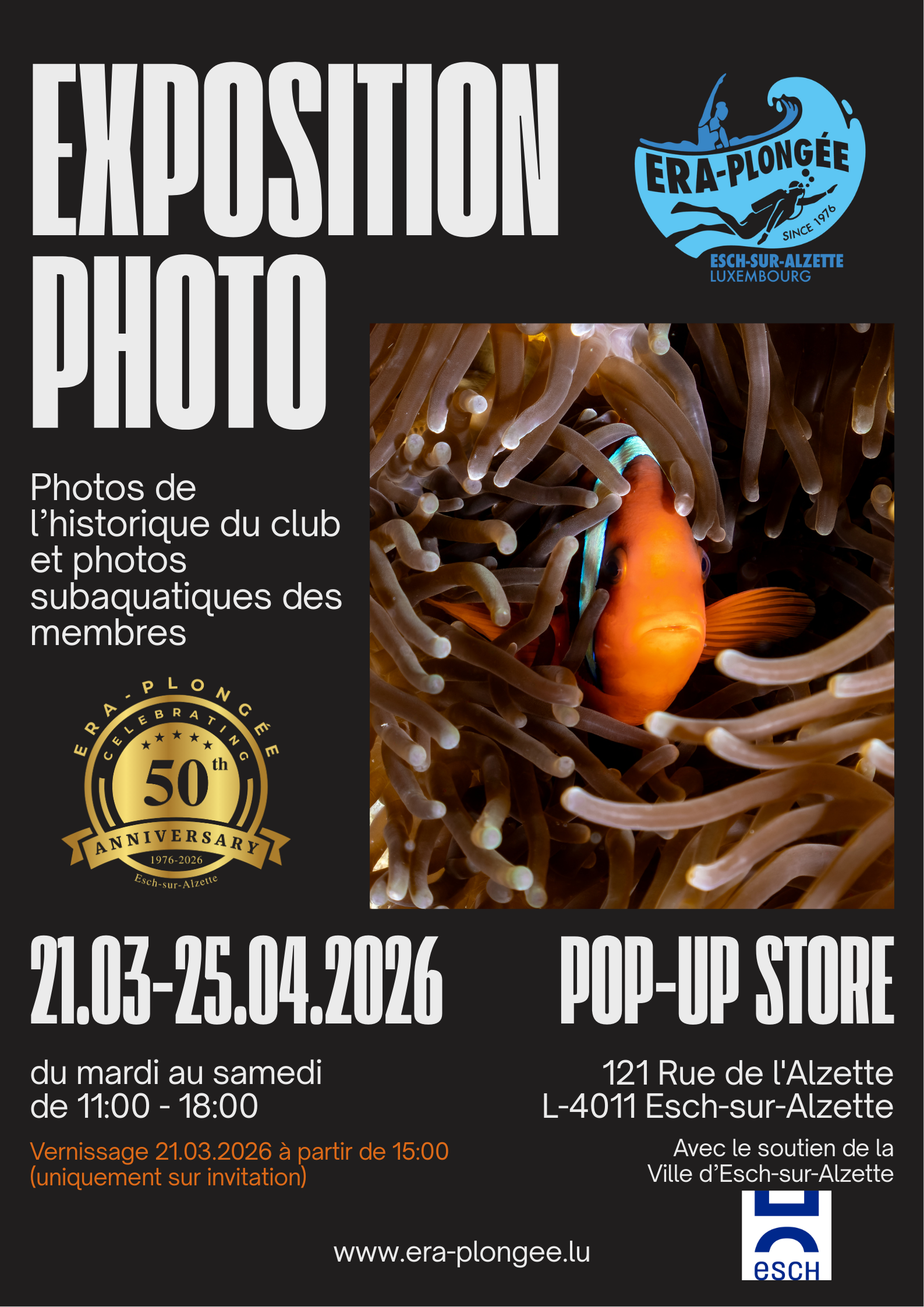 Exposition photo pour son 50ième anniversaire