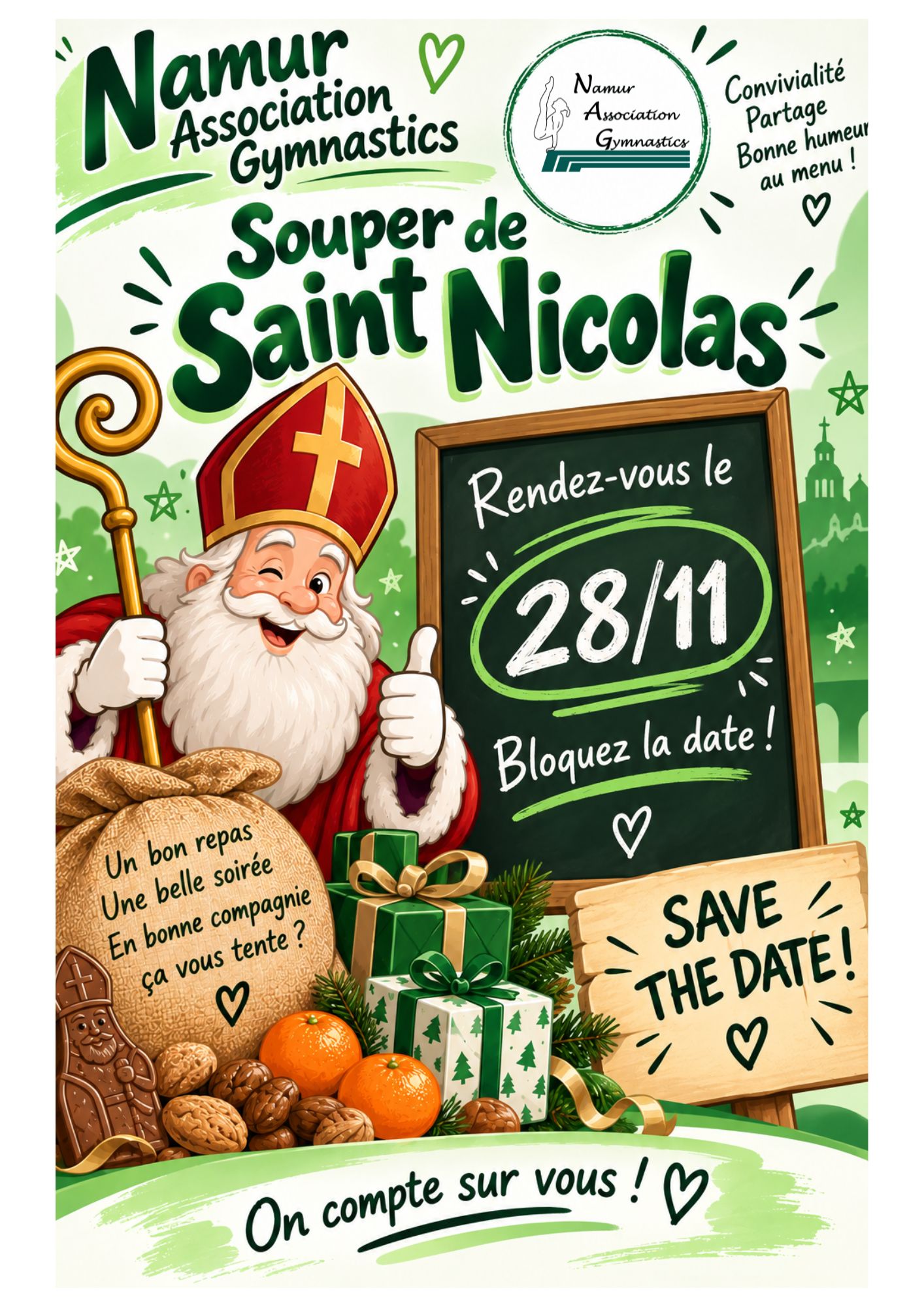 Souper de Saint-Nicolas 🎅✨ SAVE THE DATE ! ✨🎅