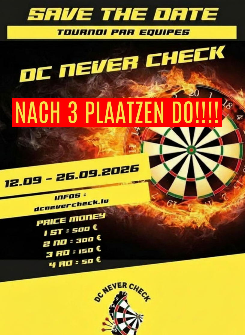 Nach Plaatz fir 3 Equippen