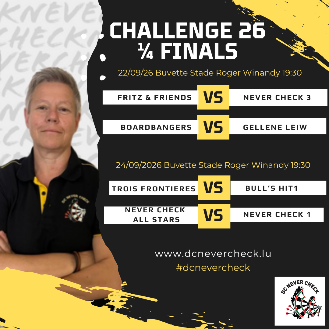 1/4 Finallen Challenge DC Never Check
