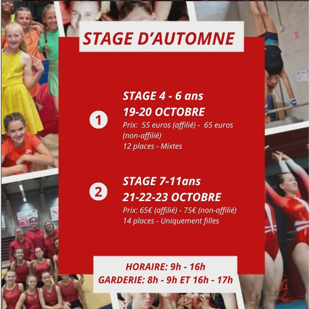 Stages automne 2026