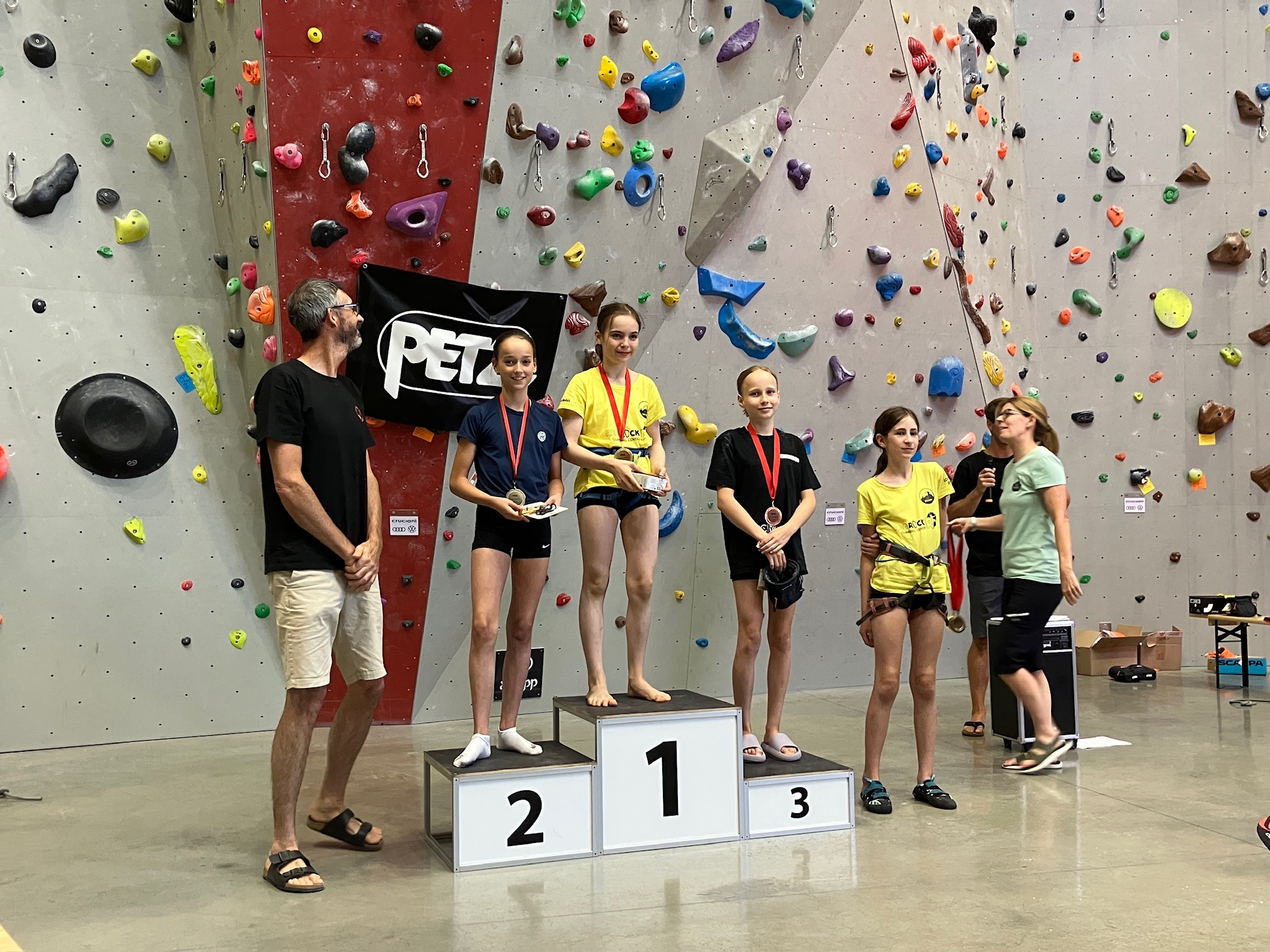 Marie Herling 2nd on Petzl Lead Cup at Red Rock Climbing Center