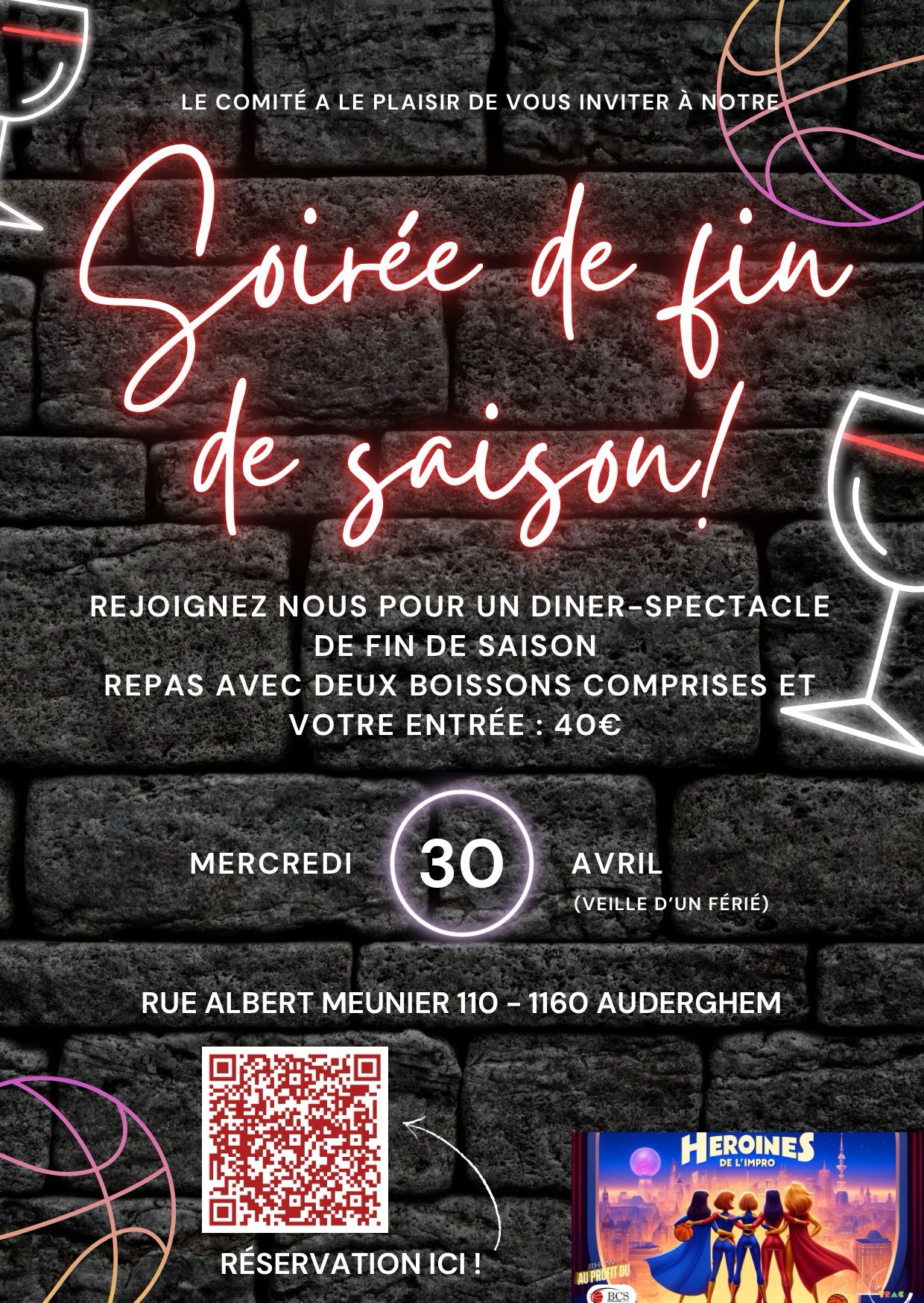 Soirée de fin de saison ! 