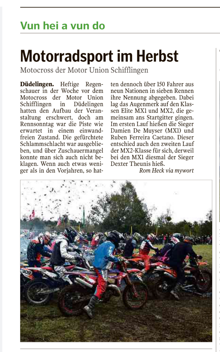 Artikel vum LW 17.10.2024
