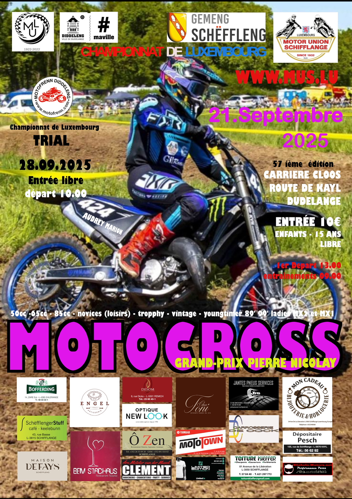 57. Motocross Internationale à Dudelange