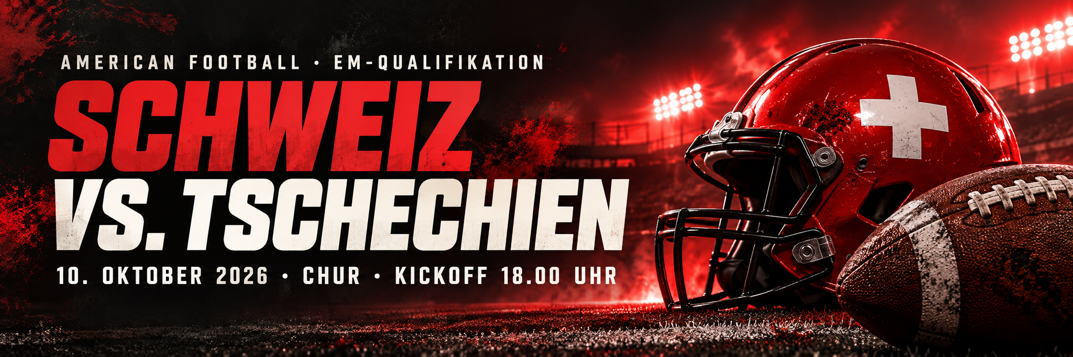 Schweizer Football Nationalmannschaft trifft in Chur auf Tschechien
