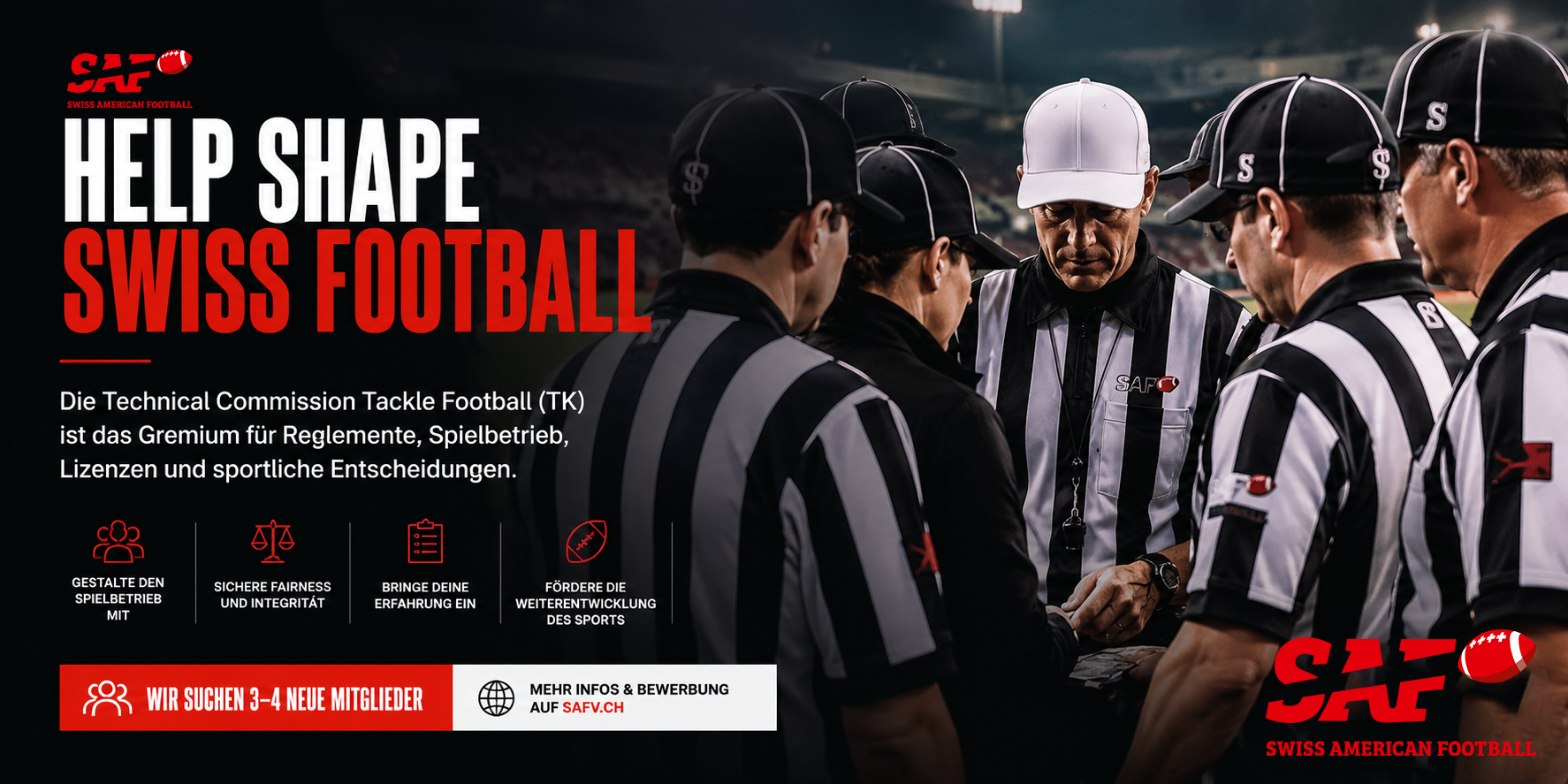 Technical Commission Tackle Football sucht Verstärkung