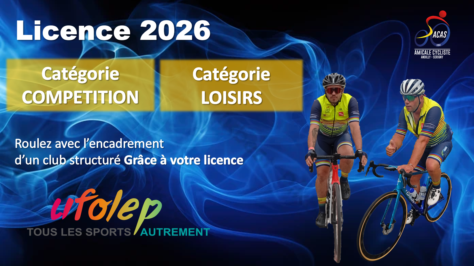 Licence Amicale Cycliste Andilly et Serigny