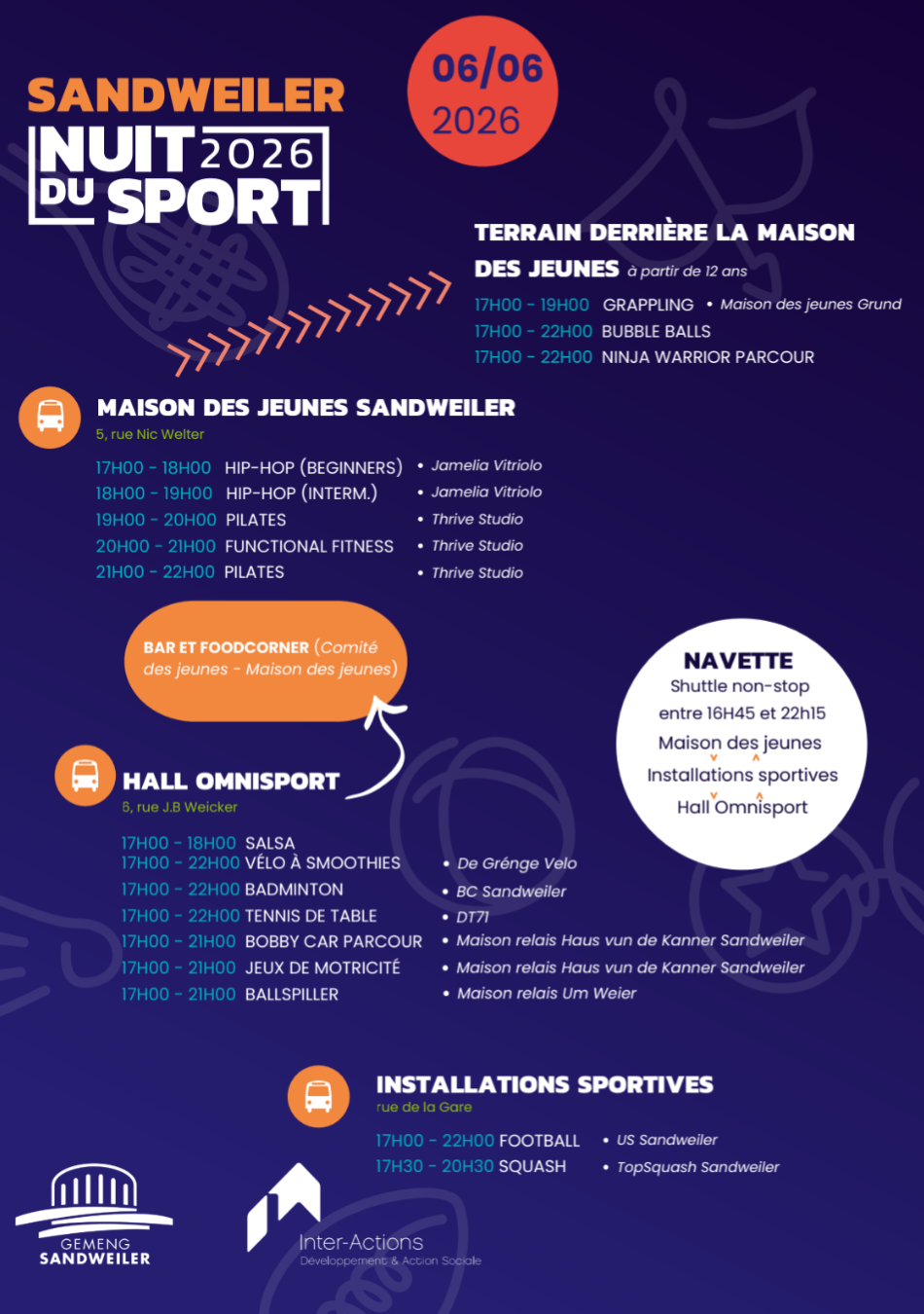 Nuit du Sport 2026 @ Sandweiler 