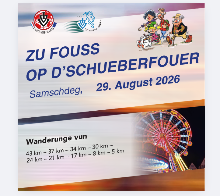 ZE FOUSS OP D'SCHUEBERFOUER 29082026