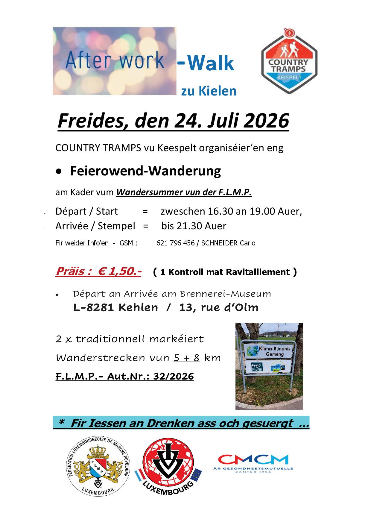 KEHLEN FLMP IVV FEIEROWEND-WANDERUNG 