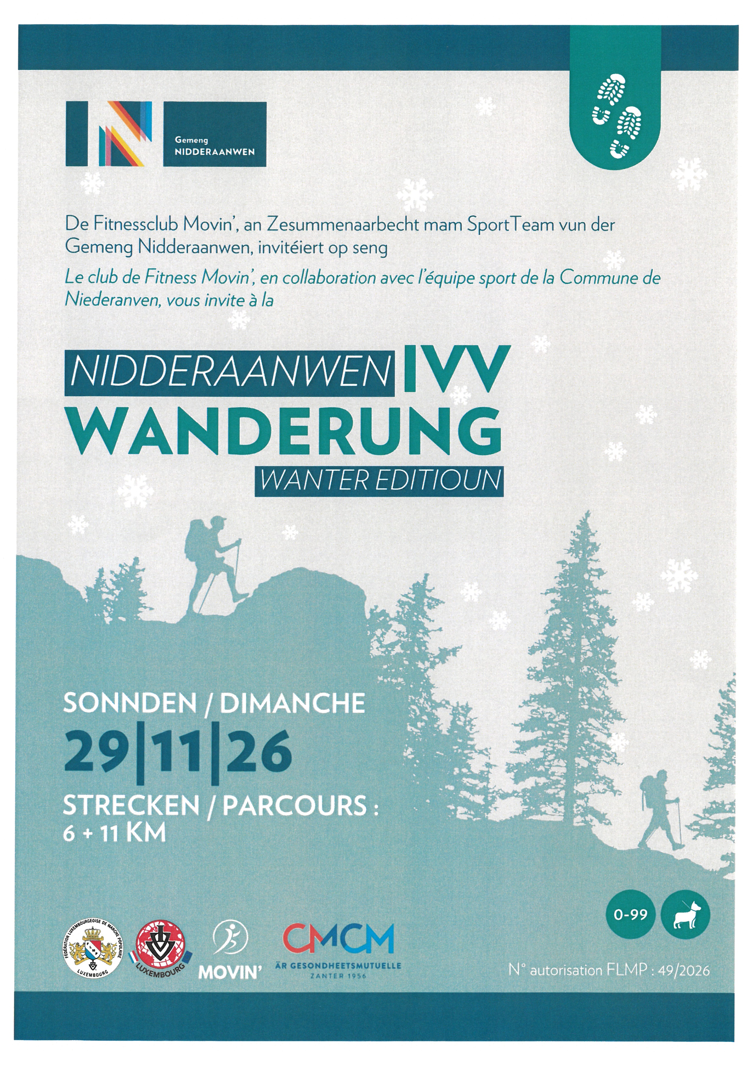 NIEDERANVEN FLMP IVV WANDERUNG