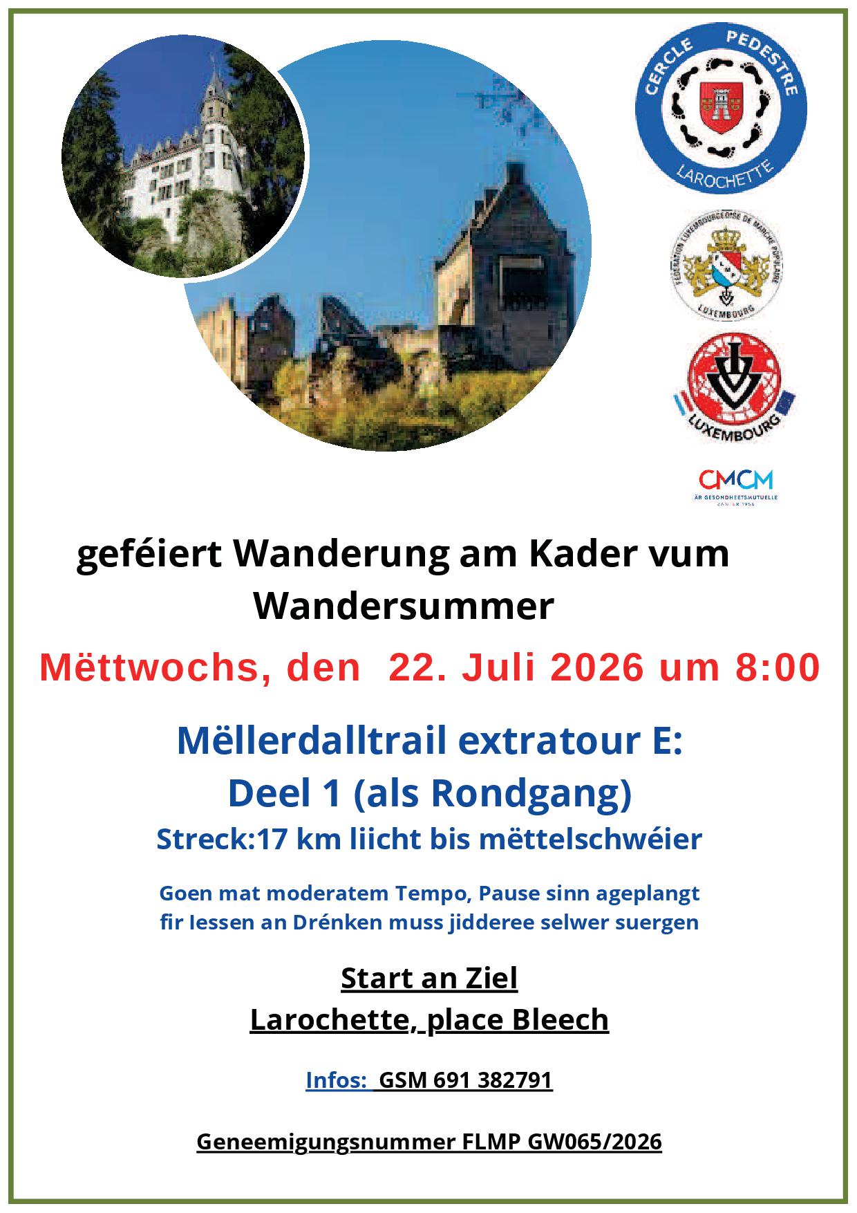 LAROCHETTE FLMP IVV Geféiert Wanderung 