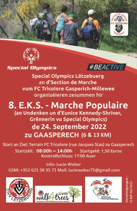 GASPERICH FLMP IVV WANDERUNG Spécial Olympics