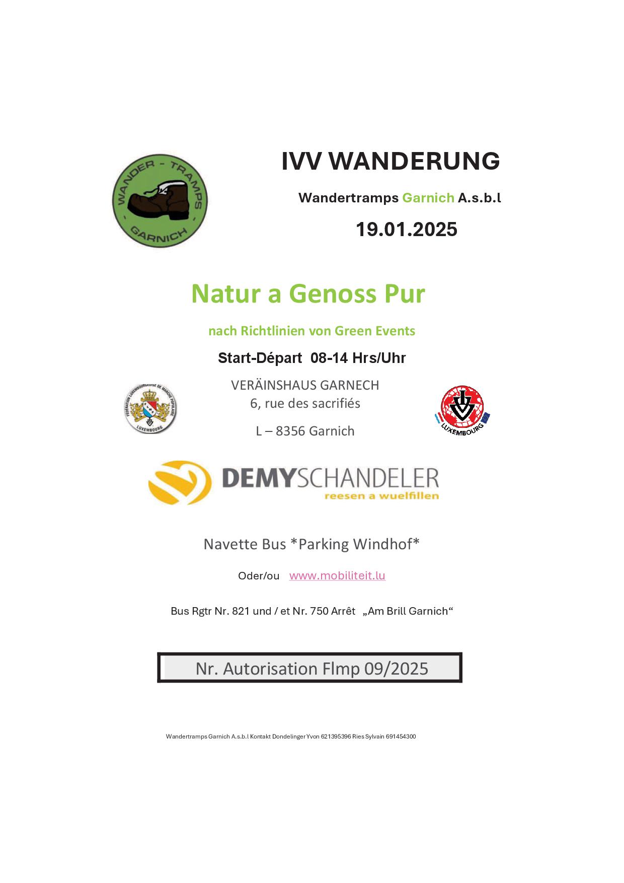 GARNICH FLMP IVV WANDERUNG 