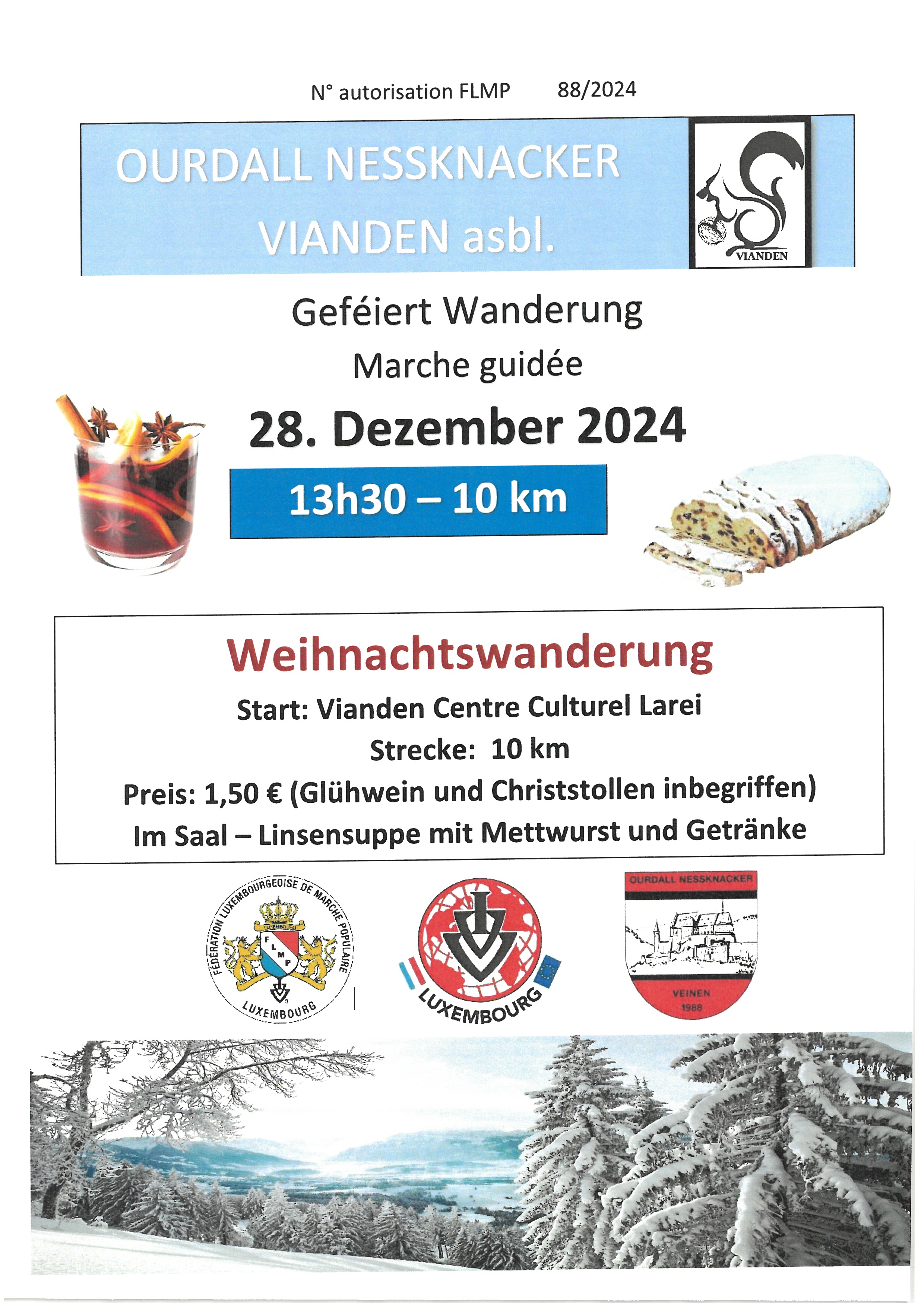 VIANDEN FLMP IVV GEFÉIERT WANDERUNG 