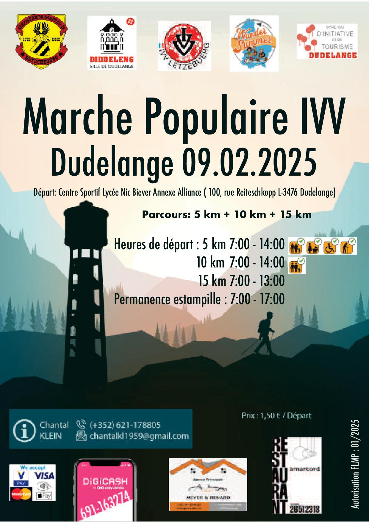 DUDELANGE FLMP IVV WANDERUNG + YUPPI WALK 