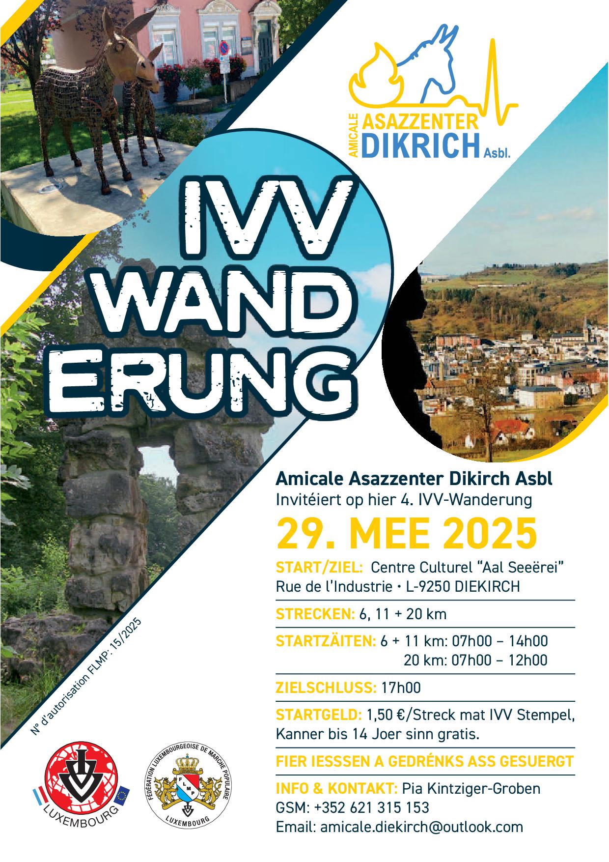 DIEKIRCH FLMP IVV WANDERUNG (CHRISTI HIMMELFAHRT)