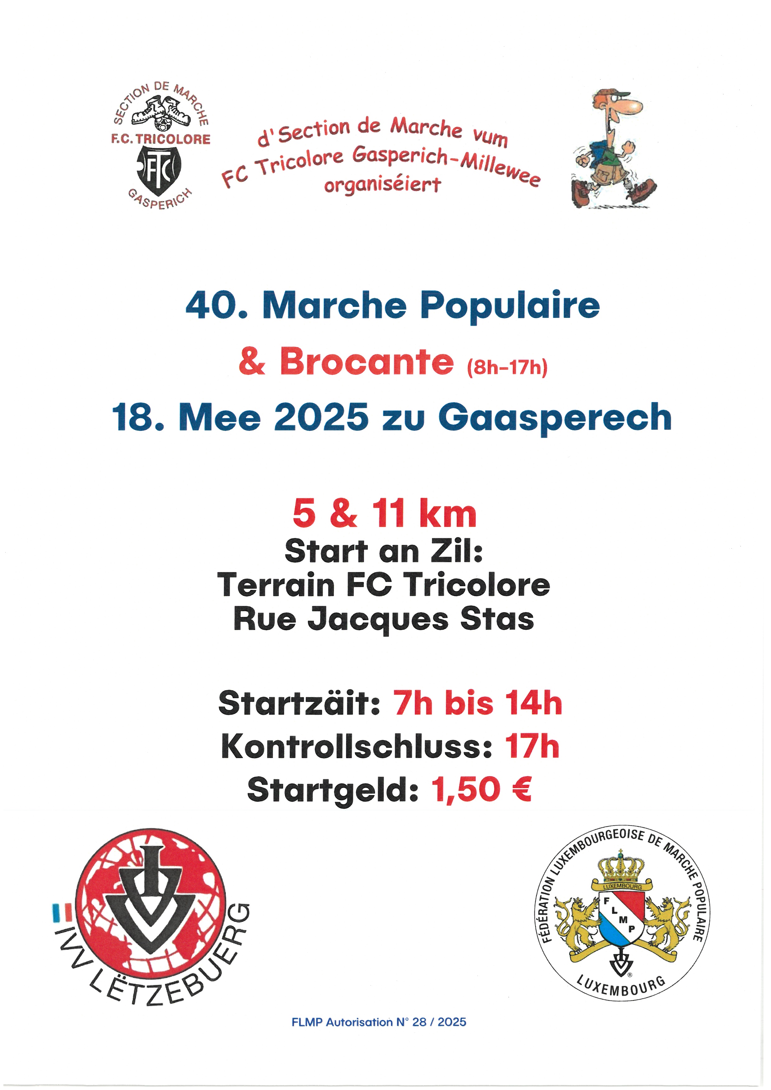 GASPERICH FLMP IVV WANDERUNG & BROCANTE 