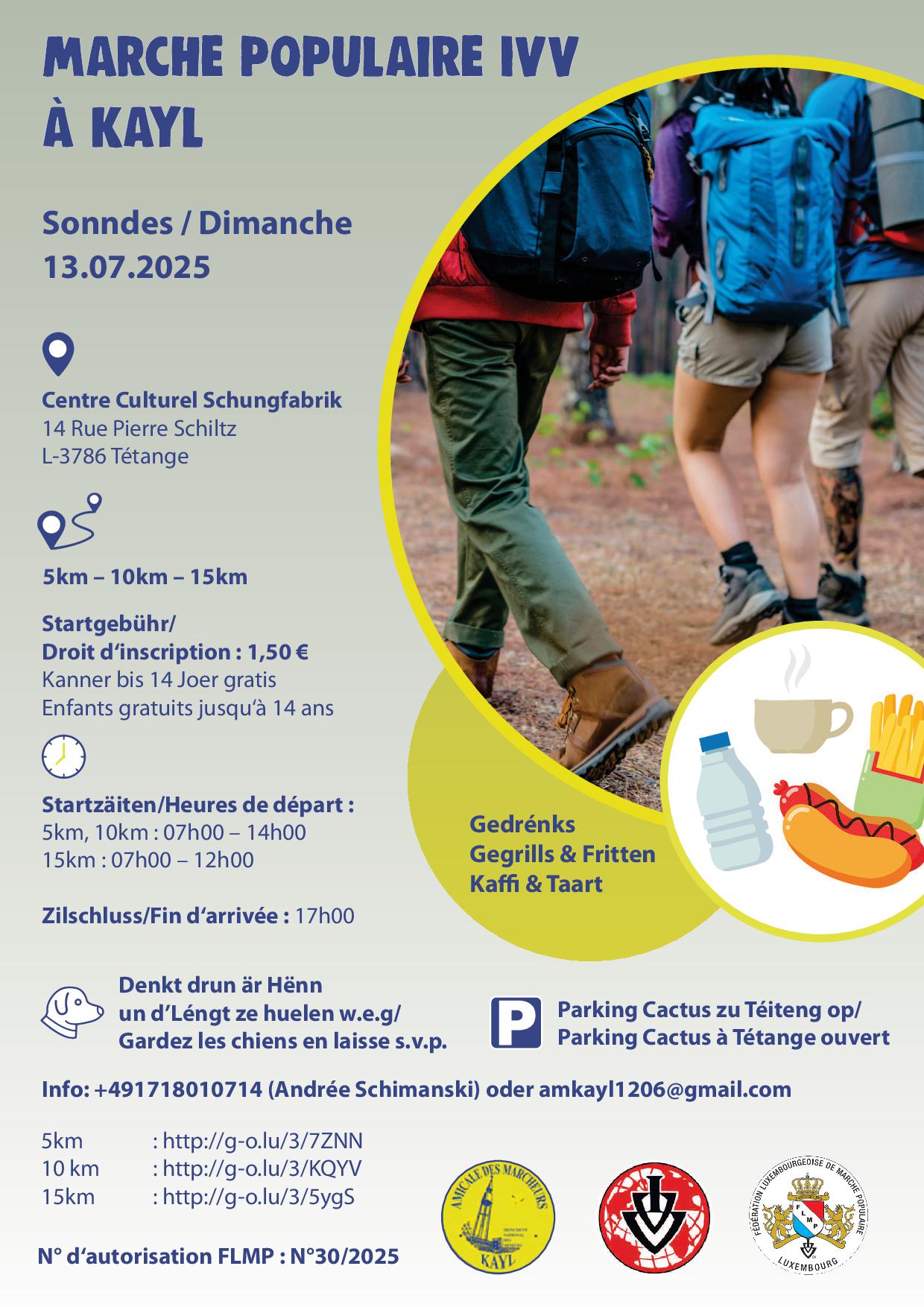 TETANGE (Amicale des Marcheurs Kayl)  FLMP IVV WANDERUNG 