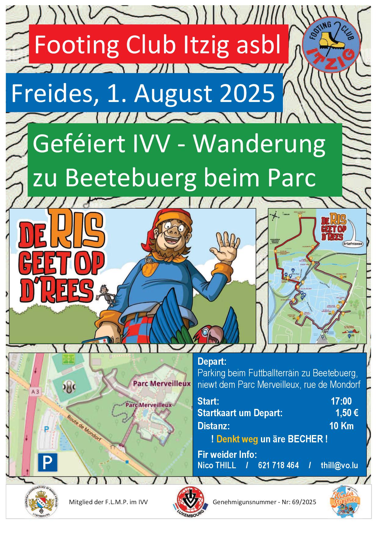 BETTEMBOURG (Footing Club Itzig) FLMP IVV geféiert Wanderung 