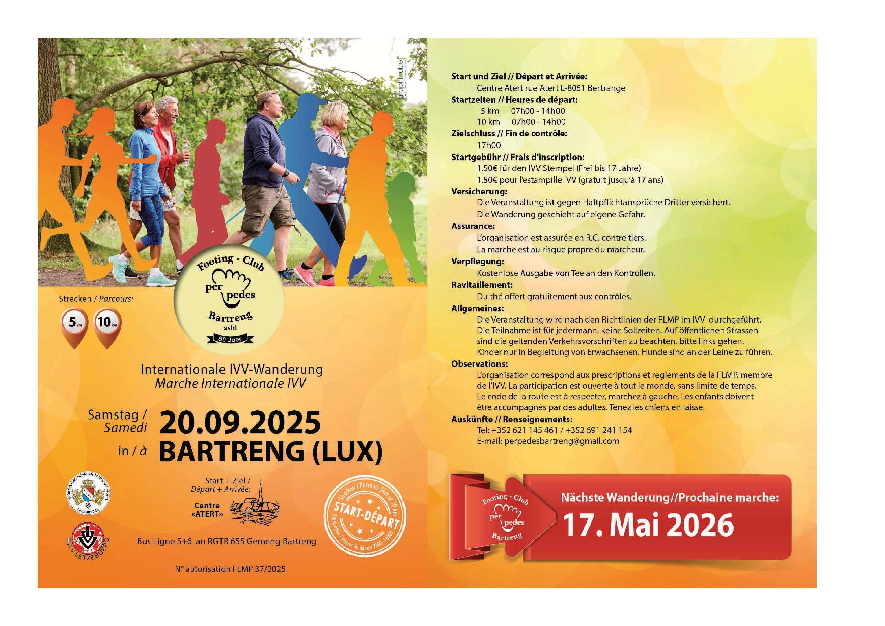 BERTRANGE FLMP IVV WANDERUNG 