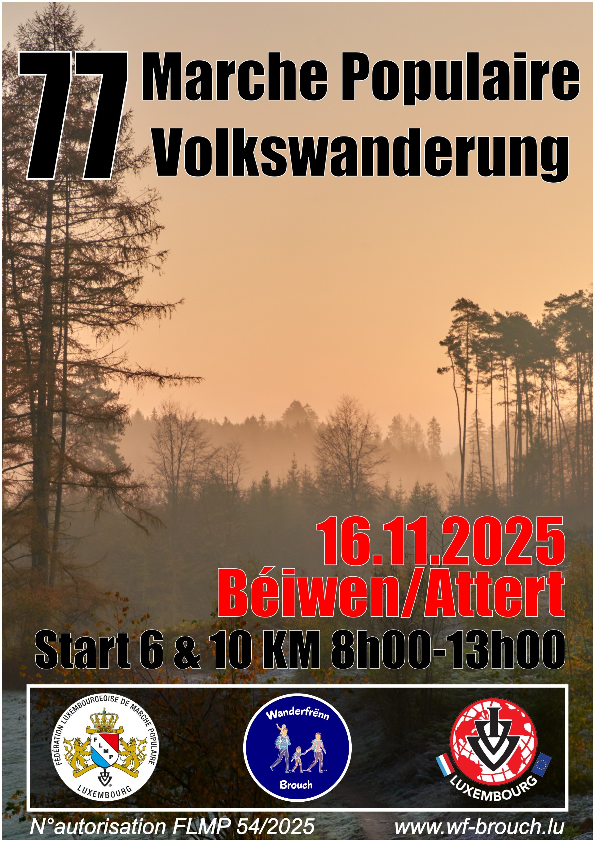 BOEVANGE/ATTERT (Wanderfrënn Brouch) FLMP IVV WANDERUNG 
