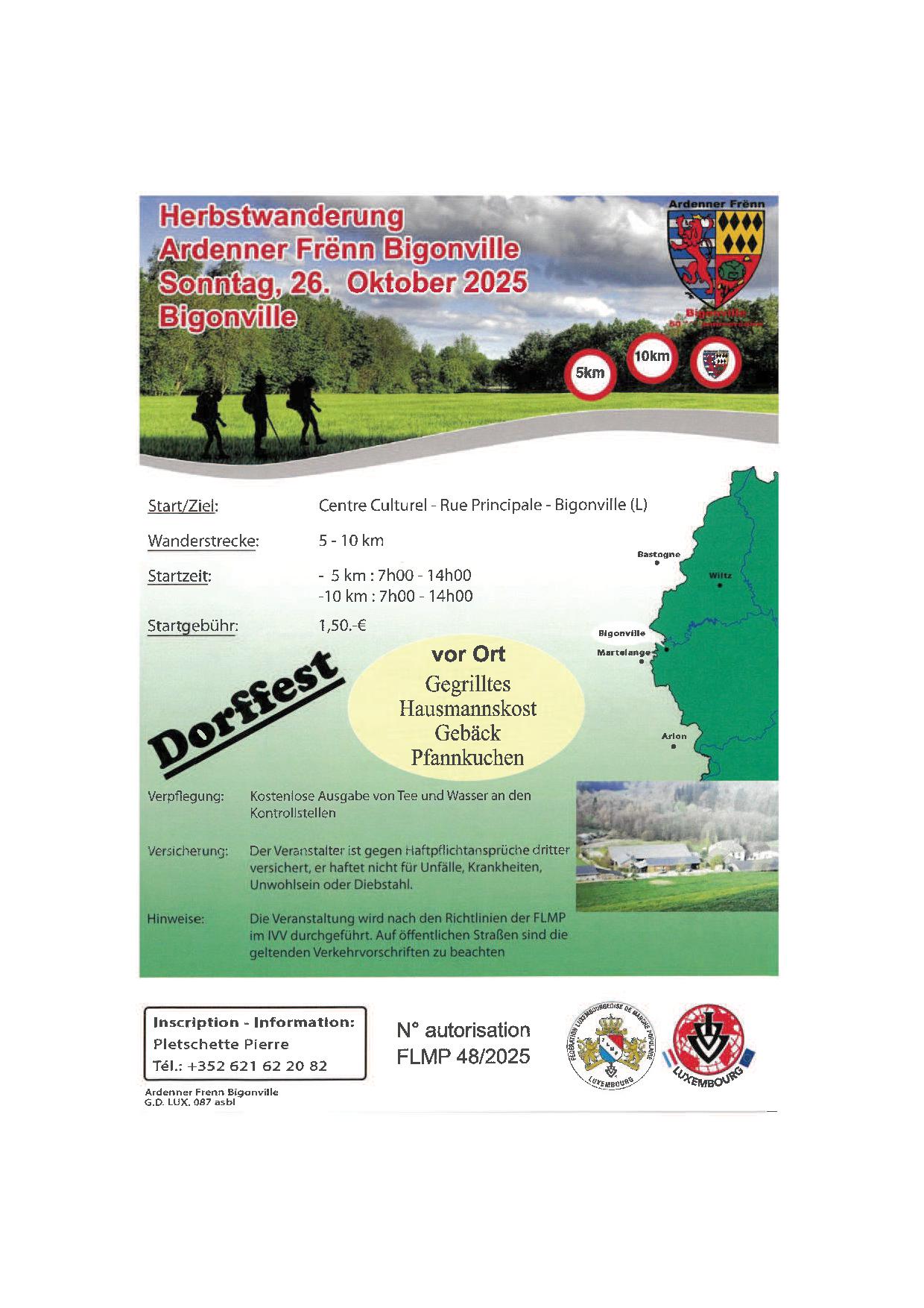 BIGONVILLE FLMP IVV WANDERUNG 