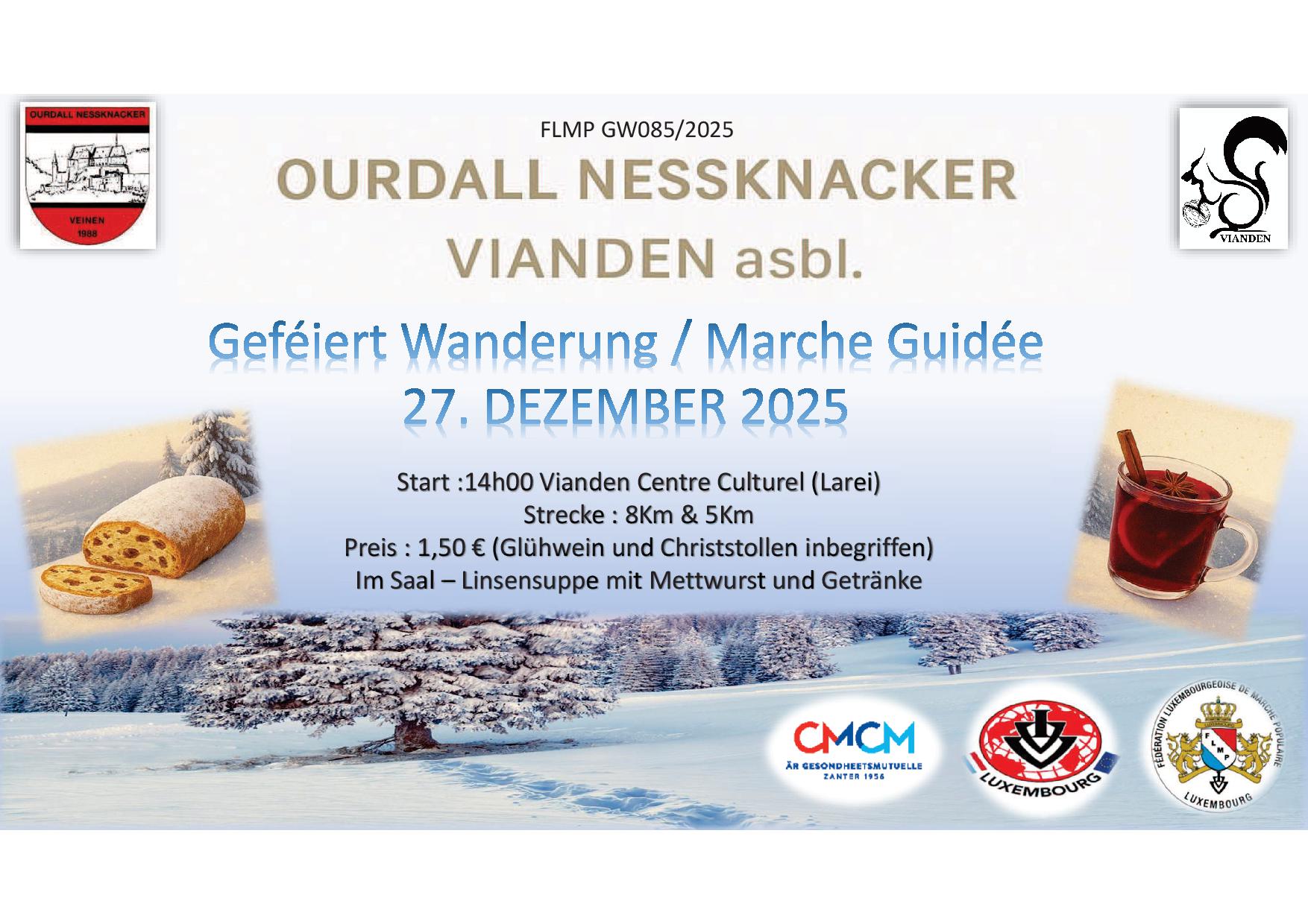 VIANDEN FLMP IVV Geféiert Wanderung 