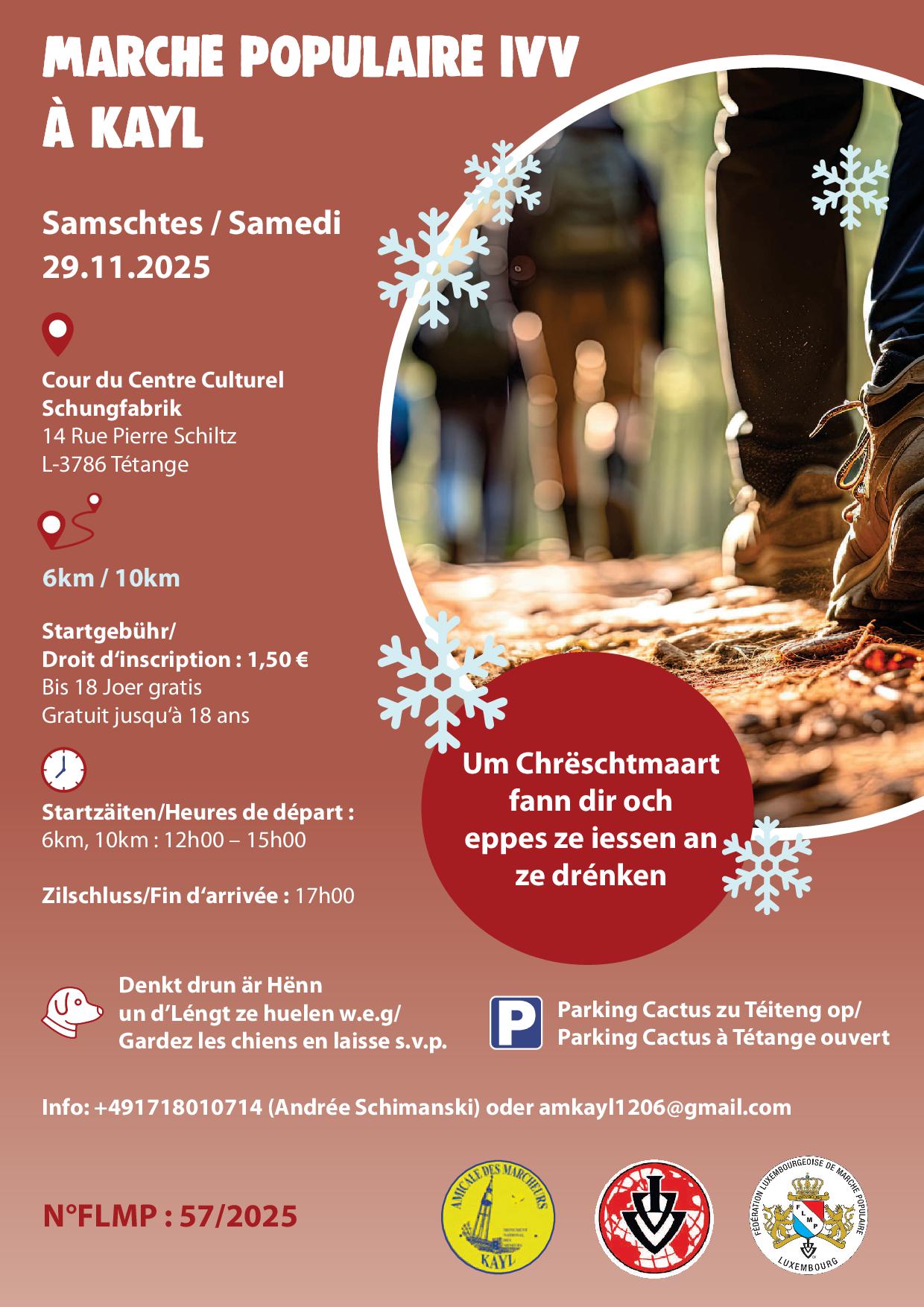 TÉTANGE (Amicale des Marcheurs Kayl) FLMP IVV WANDERUNG 