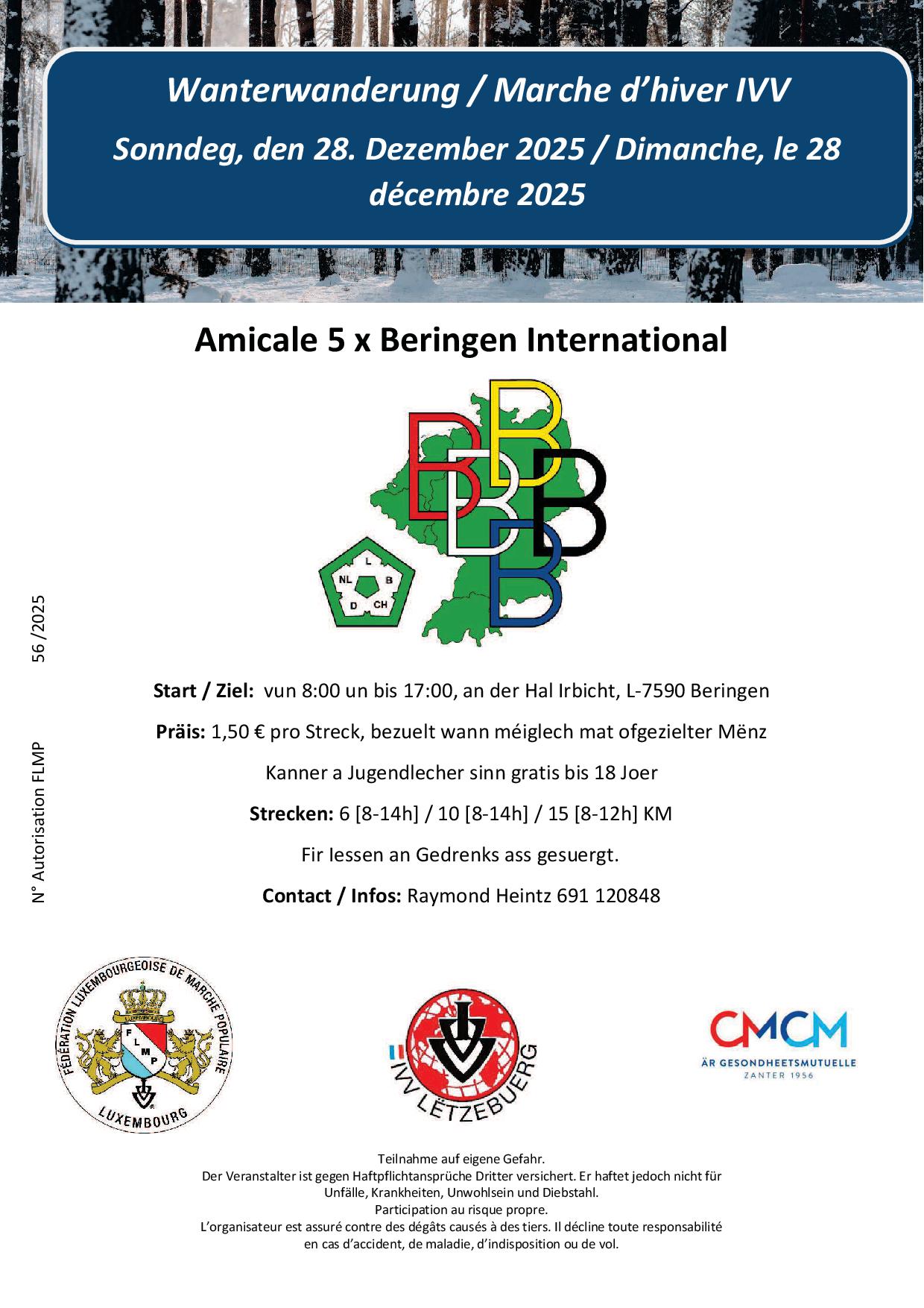 BERINGEN FLMP IVV WANDERUNG 