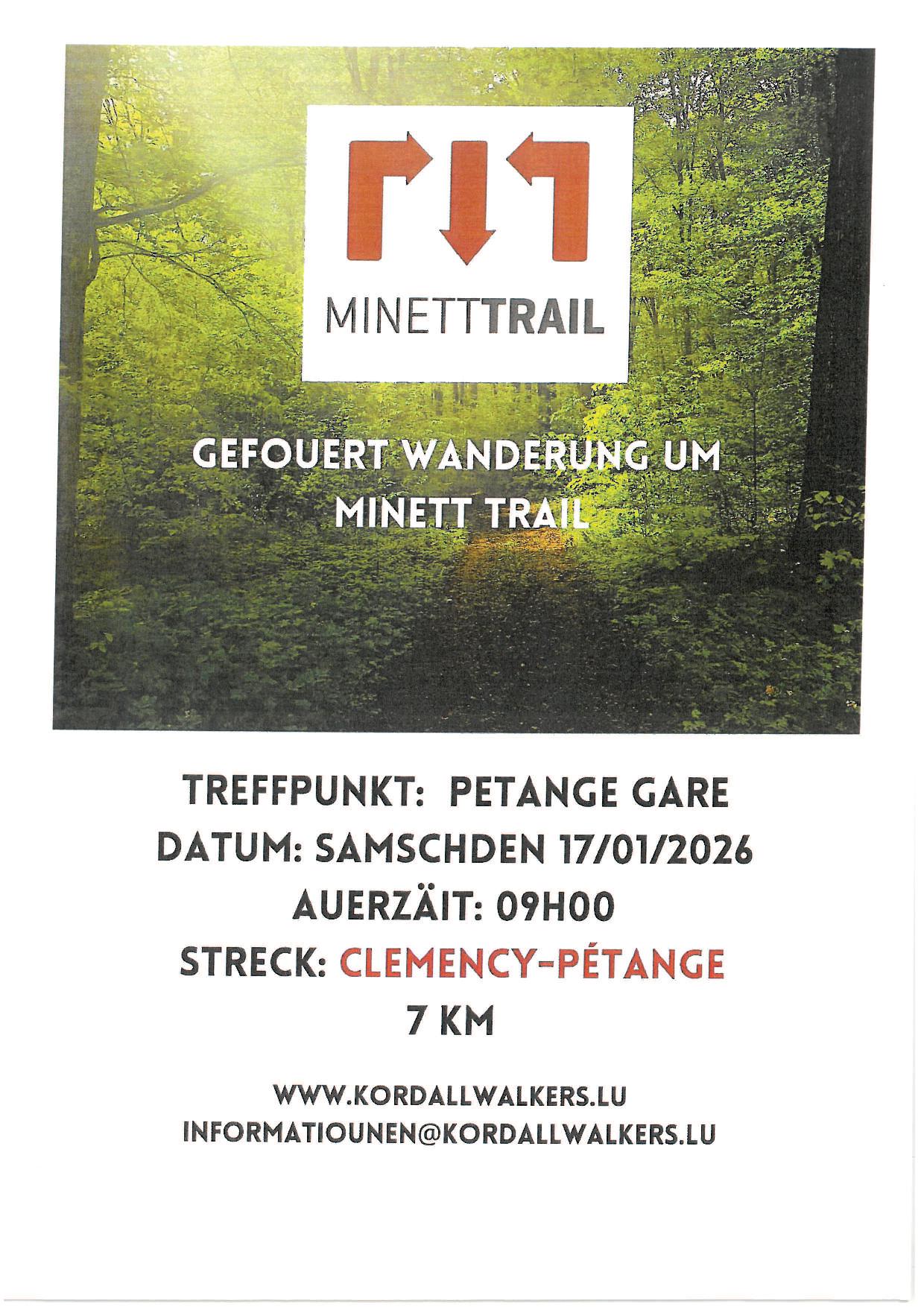 PETANGE GARE FLMP IVV geféiert Wanderung um Minett Trail 