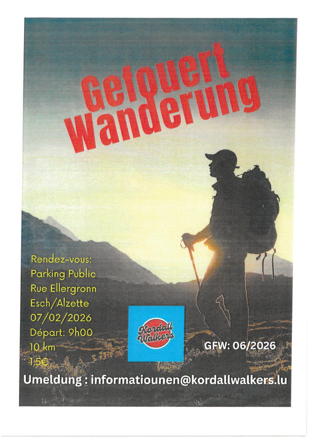 ESCH/ALZETTE FLMP IVV Geféiert Wanderung 