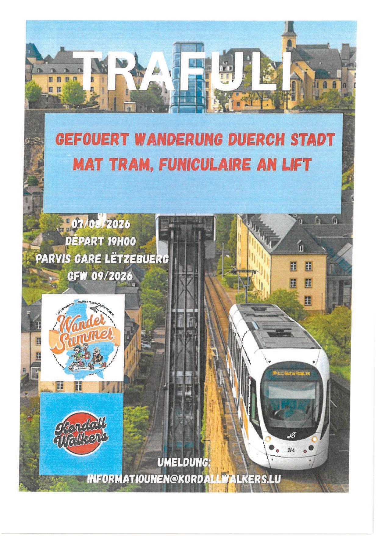 LUXEMBOURG FLMP IVV Geféiert Wanderung TRAFULI