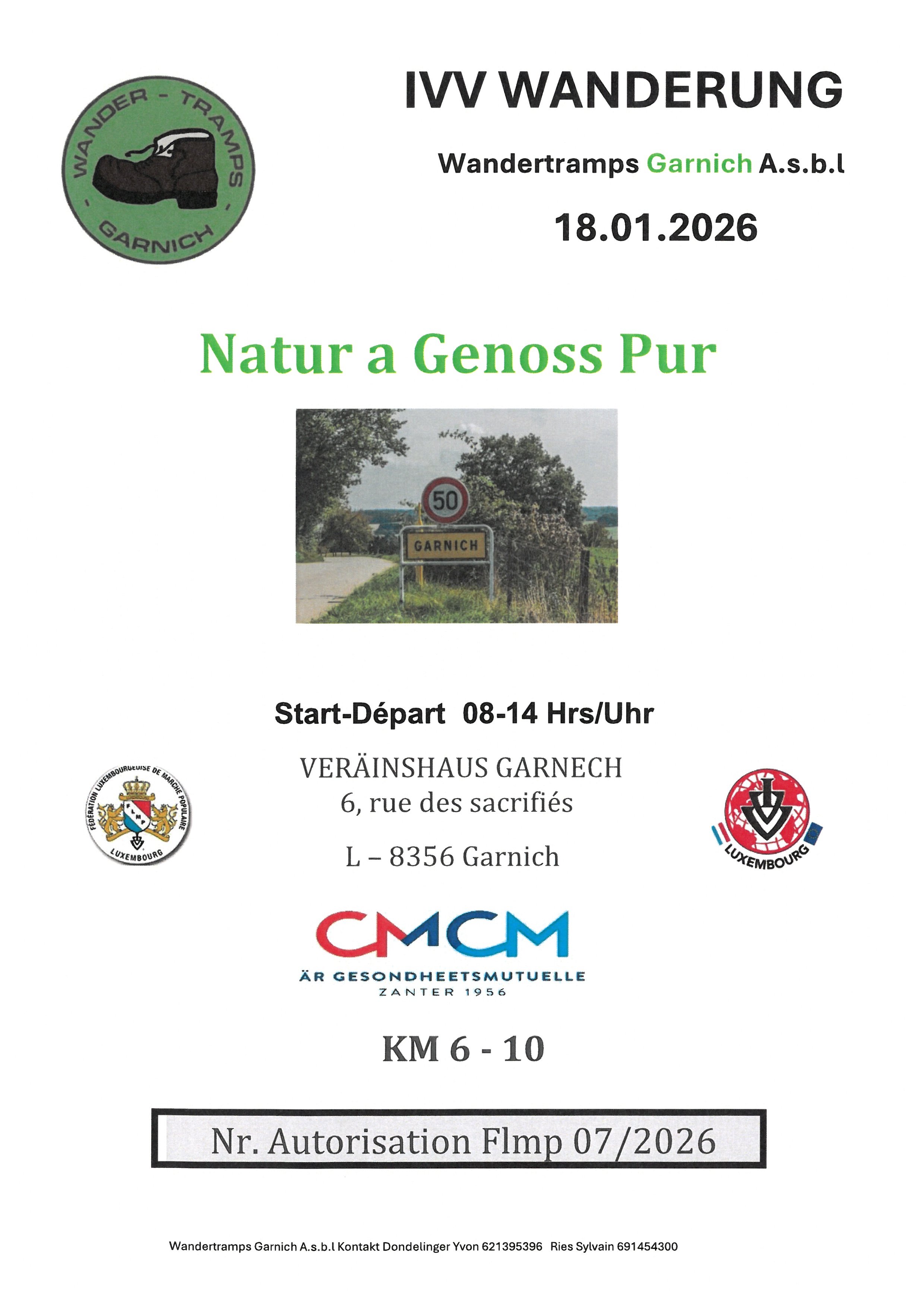 GARNICH FLMP IVV WANDERUNG 