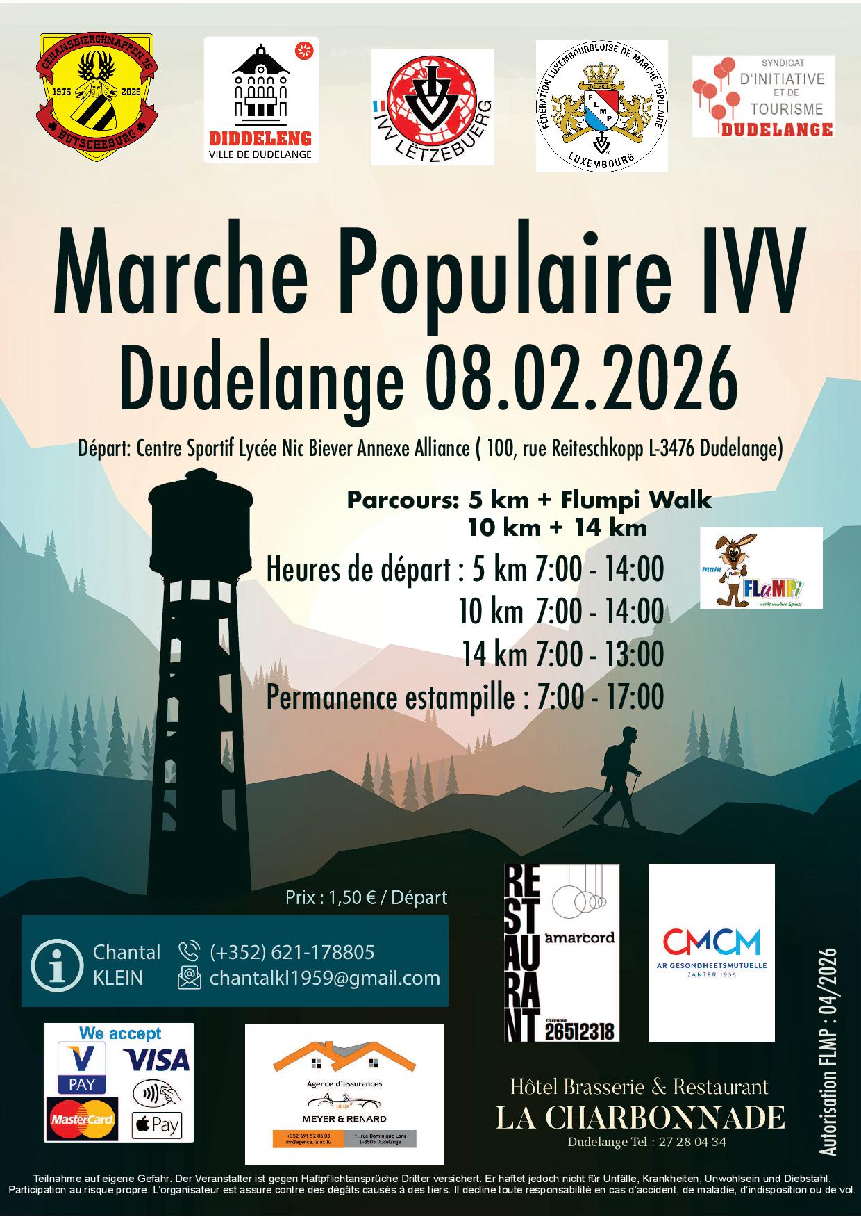 DUDELANGE FLMP IVV WANDERUNG + FLuMPi-Walk