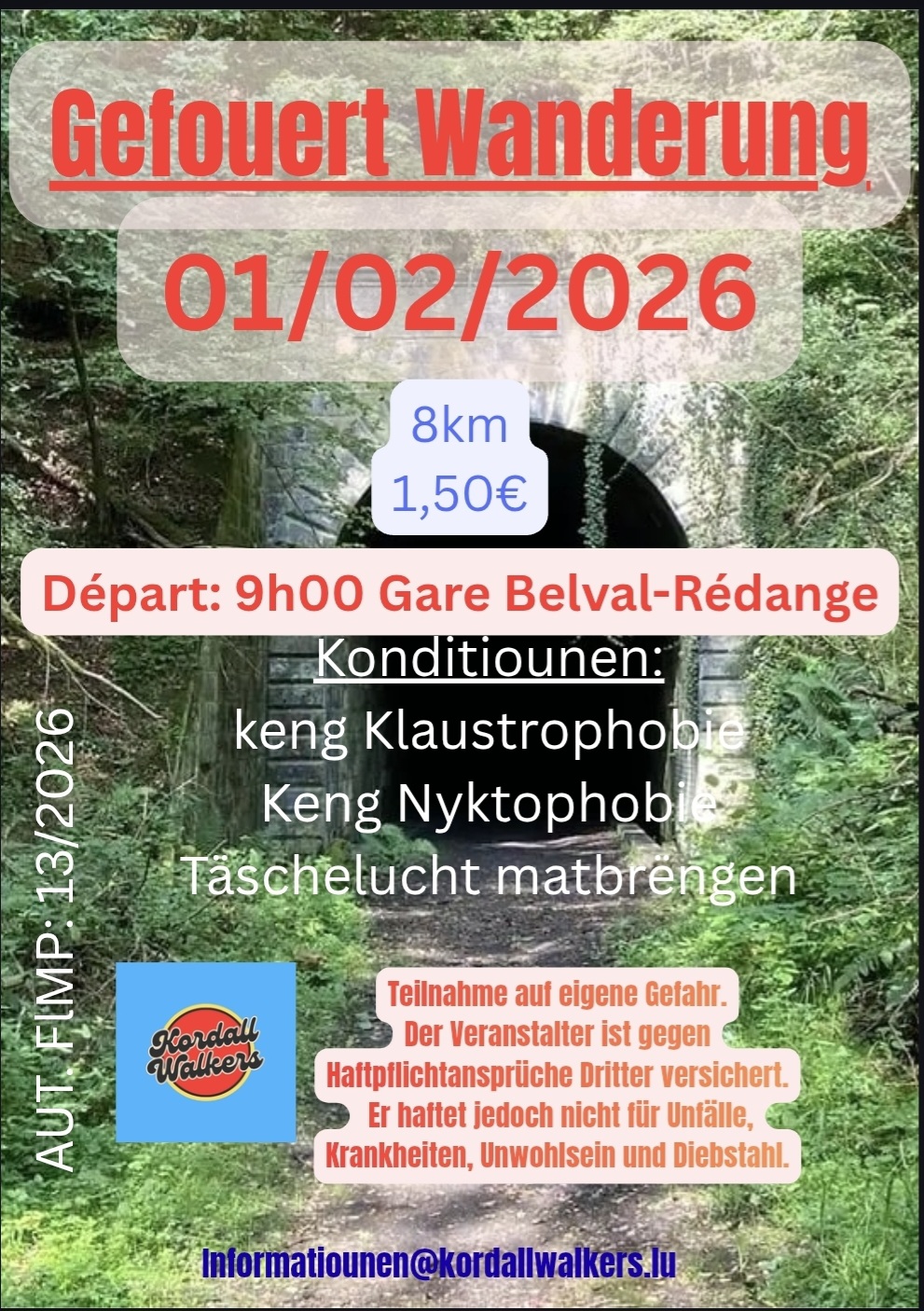 Belval/Rédange FLMP IVV Geféiert Wanderung/ Marche guidée