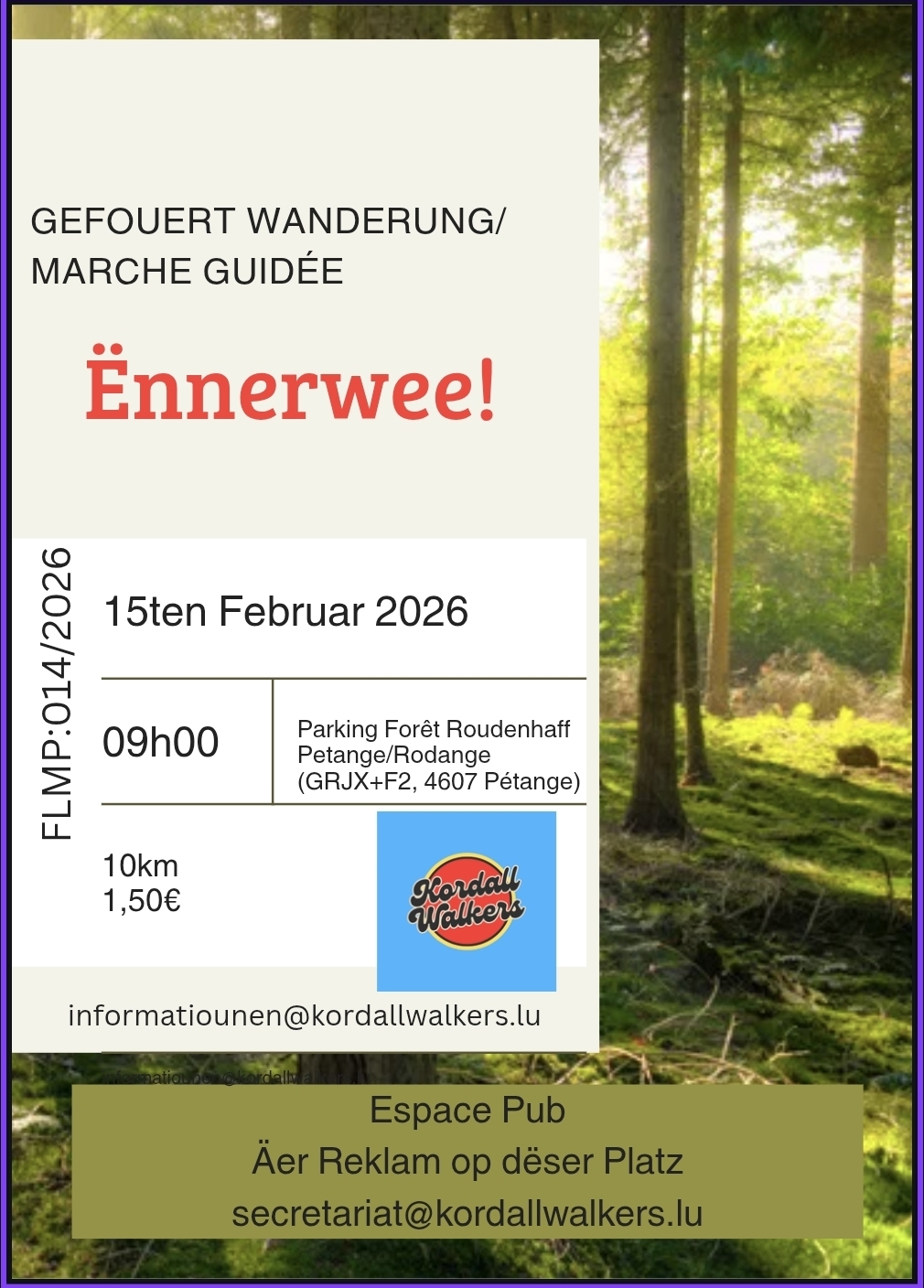  ROUDENHAFF FLMP IVV Geféiert Wanderung- Marche guidée