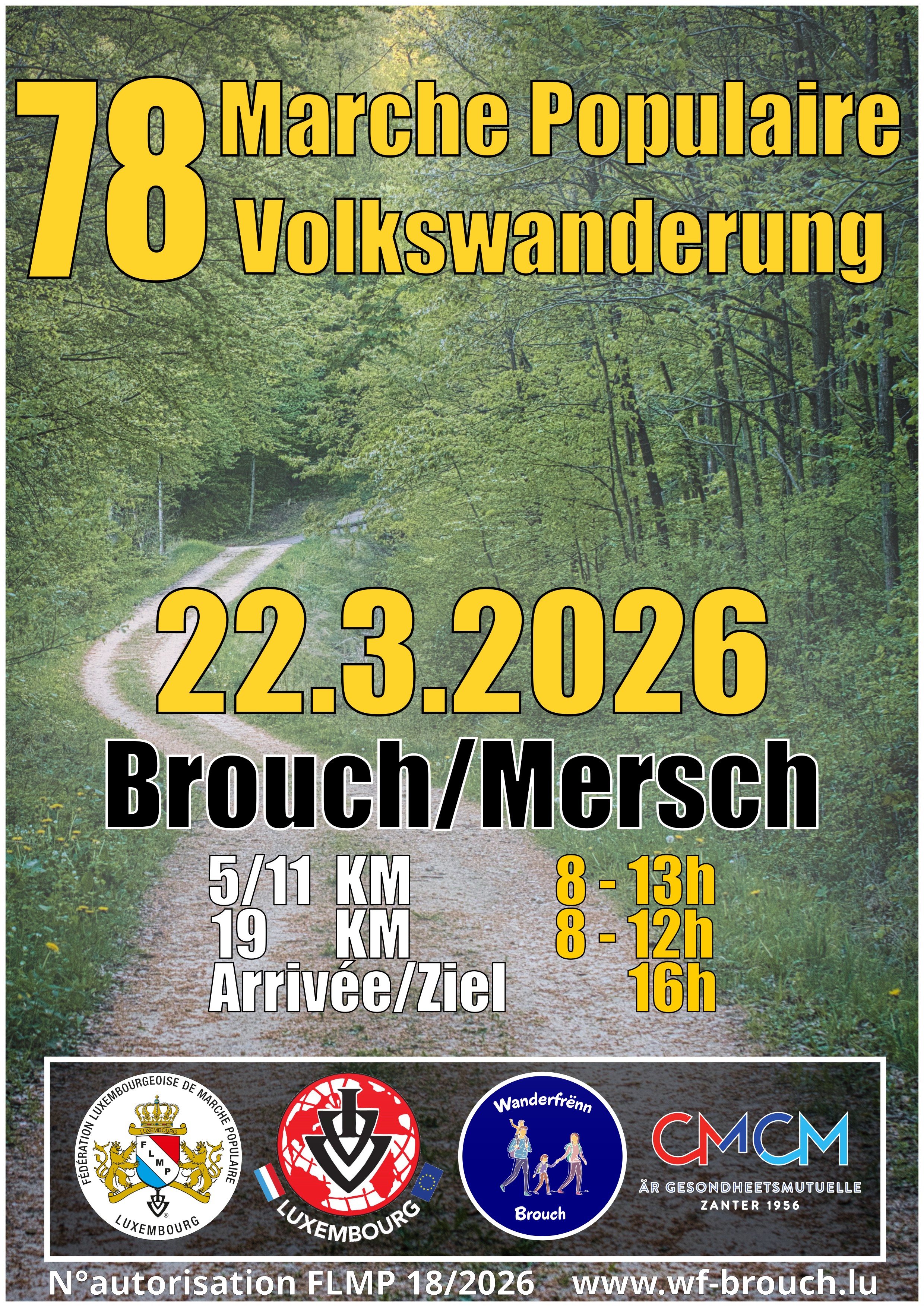 BROUCH(Mersch) FLMP IVV WANDERUNG 