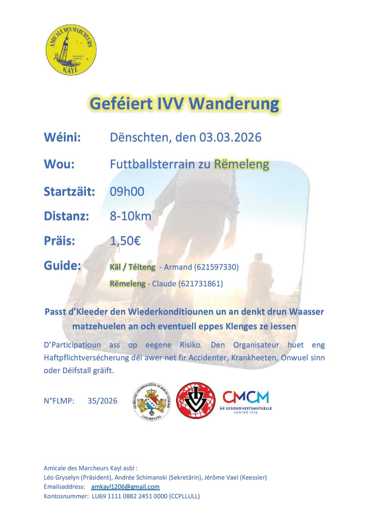 RËMELENG FLMP IVV Geféiert Wanderung 