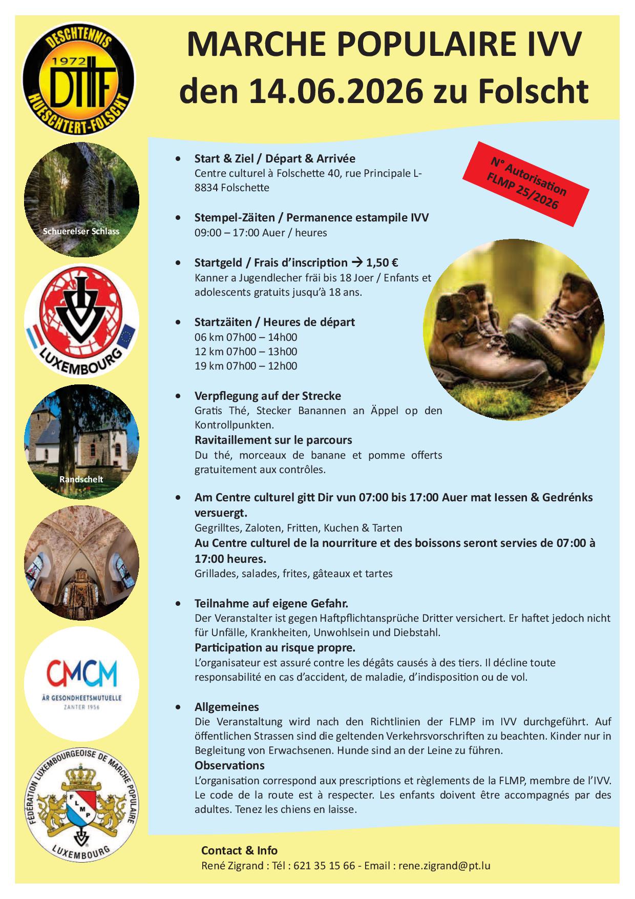 FOLSCHETTE FLMP IVV WANDERUNG 