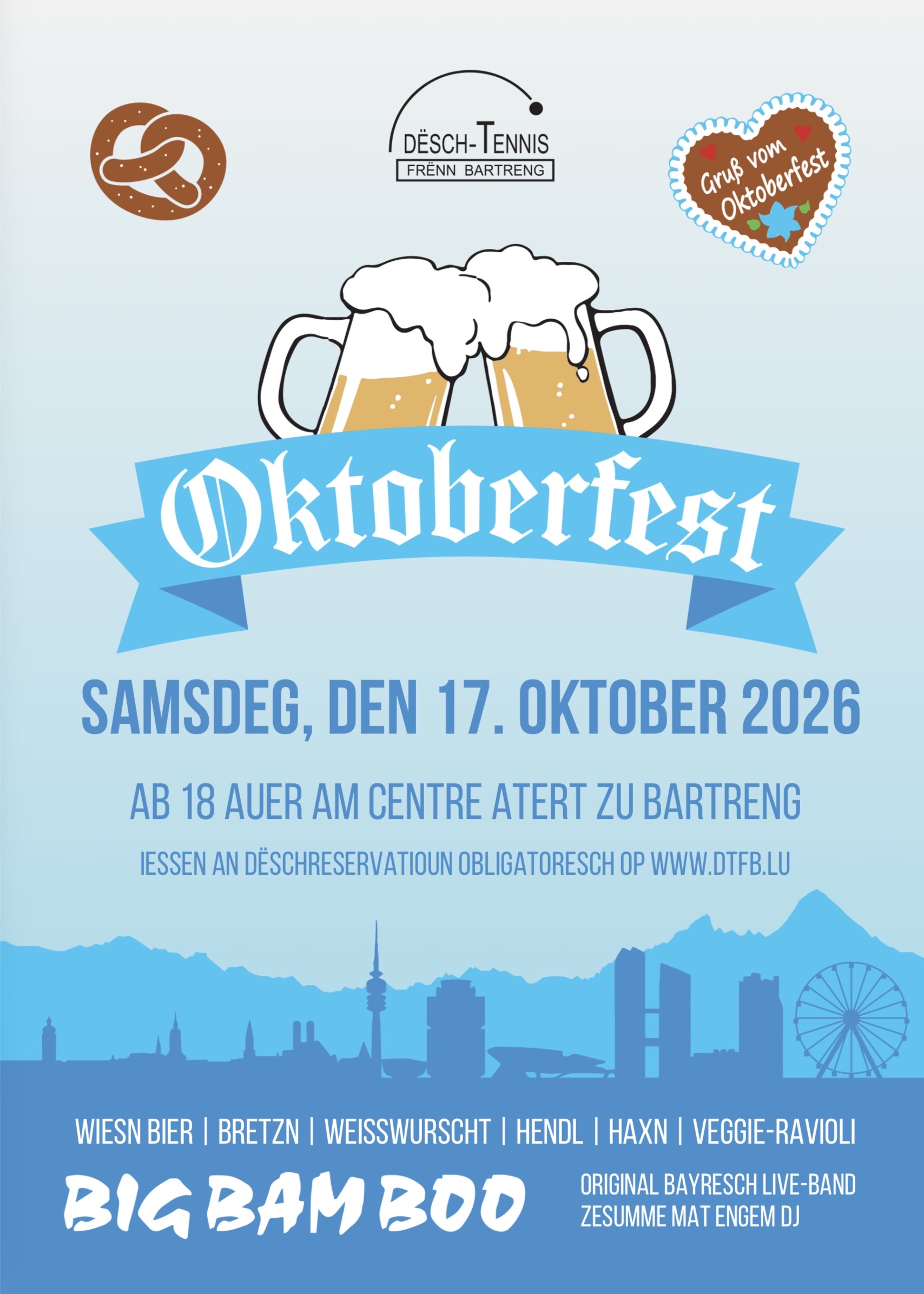 Bartrenger Oktoberfest 17/10/2026 Centre Atert