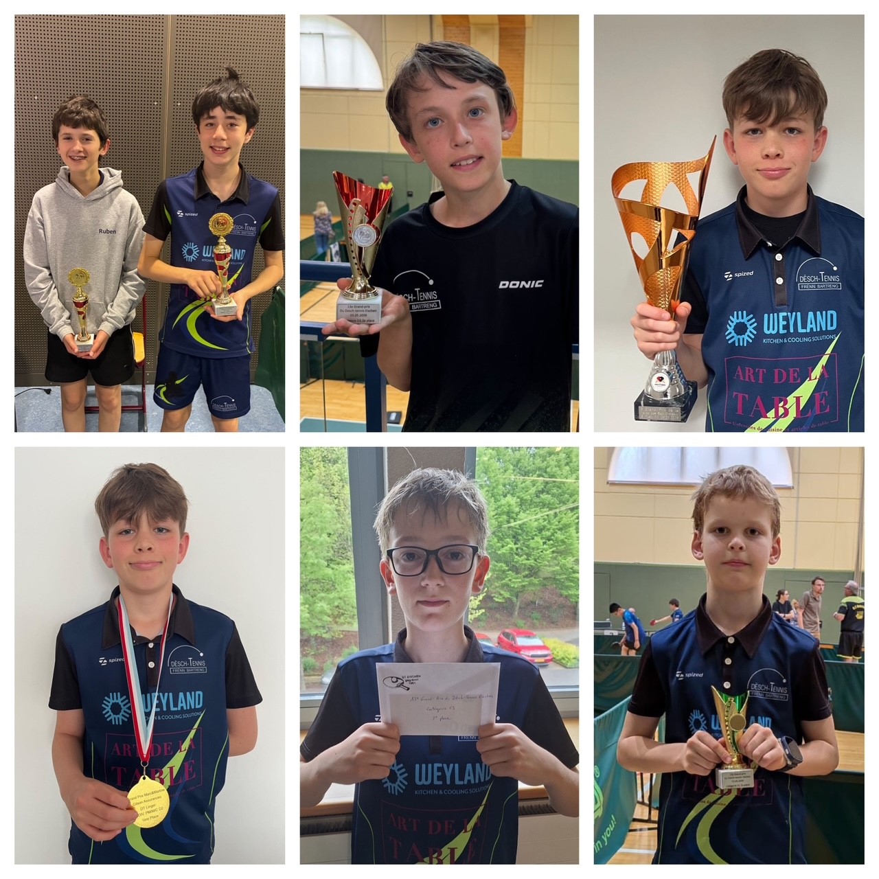 Resultater vun den Tournoi'en am Mee 2026