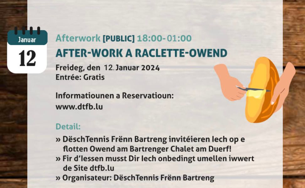 Raclette-Owend am Chalet